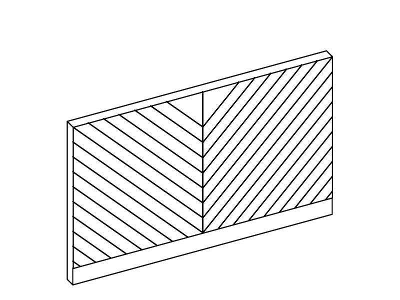 Outline of the Stella headboard